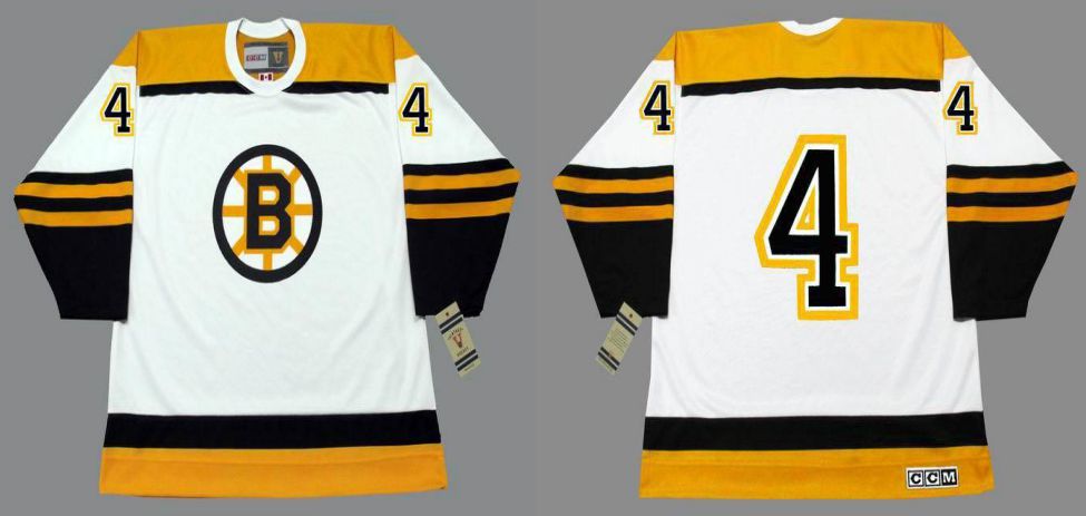 2019 Men Boston Bruins 4 Orr White CCM NHL jerseys